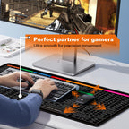 Anti-slip Keyboard Pad with Shortcut Key Patterns