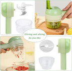 4 in 1 Portable Electric Vegetable Cutter Set